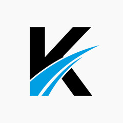 Wall Mural - K Logo, K Letter Logo Design Template