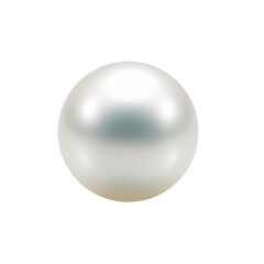 Wall Mural - white pearl isolated on transparent background cutout , generative ai