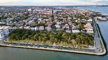 Aerial View Of The Bay Front In Charleston, South Carolina