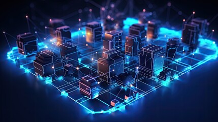 minimal networking technology background big data connectivity software development wallpaper