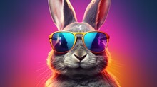 A Rabbit Wearing Sunglasses