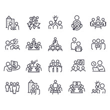  Business People Icon Vector Design 