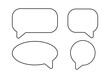 © Vectonessa - Set of speech bubbles vector illustrations