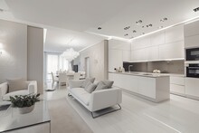 Interior Of Luxury Home Mock Up, Ai Generative