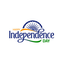 August 15, Happy Independence Day. Vector Greeting Card Design For Indian Independence Day.