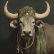 Portrait of an ancient gaur