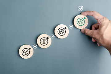 Aufkleber - Checklist Quality management with Quality Assurance or QA and Quality Control or QC and improvement. Standardization, certification. Compliance to regulations service and standards.