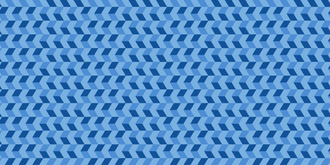 Poster - Blue chevrons, seamless repeat pattern. Design for textile, fabric, clothing, ornament, background, wrapping.