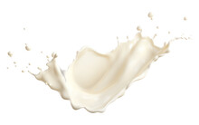 Milk Splash Isolated White And Transparent Background, Png