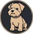 Amazing and lovely terrier dog vector art 