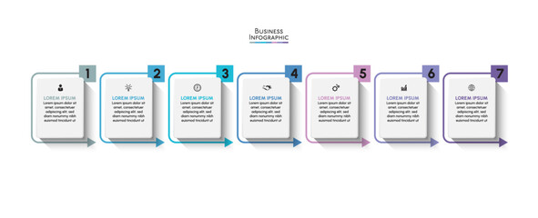 Business data visualization. timeline infographic icons designed for abstract background template milestone element modern diagram process technology digital marketing data presentation chart Vector