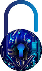 padlock digital security technology