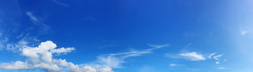 Wall Mural - panoramic sky on a sunny day.