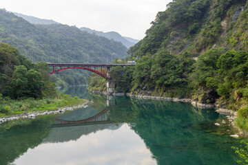 Sticker - Beautiful wulai landscape in Taiwan