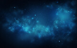 Fototapeta Kosmos - Abstract blue dust particles background