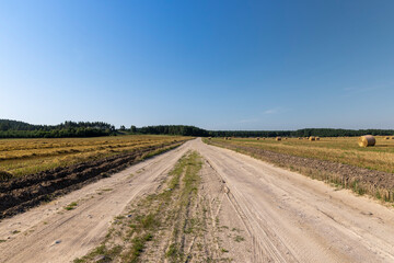 Wall Mural - Rural road for cars and transport