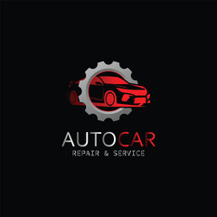 Auto repair car service logo