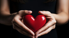 A Pair Of Hands Forming A Heart Symbol, Advocating For Love And Respect In Relationships 