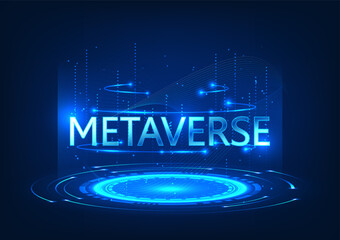 Poster - Hologram projection of Metaverse characters by Metaverse technology It is a technology that creates a virtual world for entertainment, learning and work. It is a fascinating technology of the future.