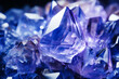 shiny tanzanite gem crystal close up pattern texture