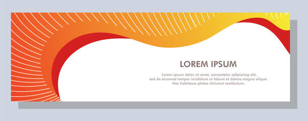Wall Mural - Abstract banner design. Vector shape background. Modern Graphic Template Banner pattern for social media and web sites.