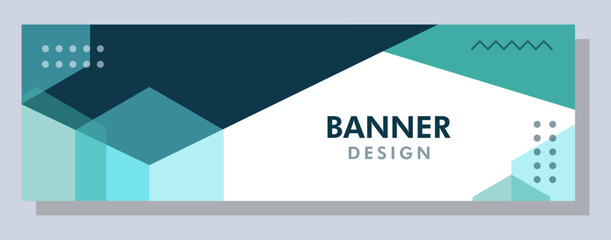 Wall Mural - Abstract banner design. Vector shape background. Modern Graphic Template Banner pattern for social media and web sites.