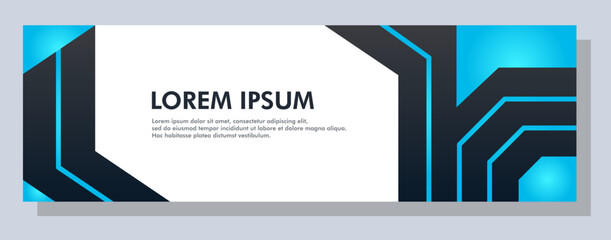 Wall Mural - Abstract banner design. Vector shape background. Modern Graphic Template Banner pattern for social media and web sites.