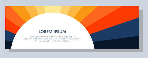 Wall Mural - Abstract banner design. Vector shape background. Modern Graphic Template Banner pattern for social media and web sites.