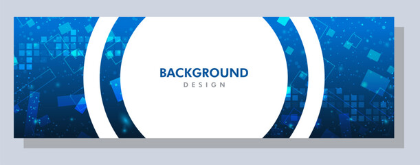 Wall Mural - Abstract banner design. Vector shape background. Modern Graphic Template Banner pattern for social media and web sites.
