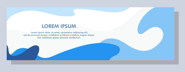 Wall Mural - Abstract banner design. Vector shape background. Modern Graphic Template Banner pattern for social media and web sites.