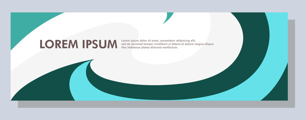 Wall Mural - Abstract banner design. Vector shape background. Modern Graphic Template Banner pattern for social media and web sites.