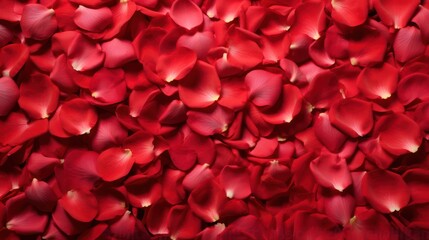 Wall Mural - red rose petals background