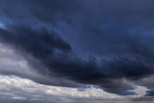 Epic Storm Clouds, Sky, Blue Dark Clouds Background Texture, Thunderstorm