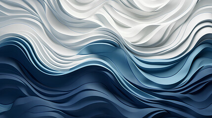  abstract mural background with blue waves 