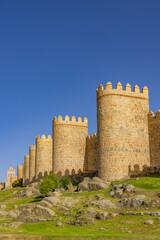 Sticker - Medieval Walls in Avila, UNESCO site, Castile and Leon, Spain