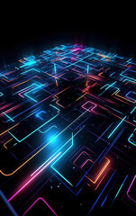 Wall Mural - Abstract colorful light background,created with generative ai tecnology.