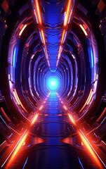 Wall Mural - Abstract colorful light background,created with generative ai tecnology.