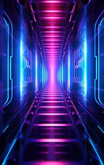 Wall Mural - Abstract colorful light background,created with generative ai tecnology.