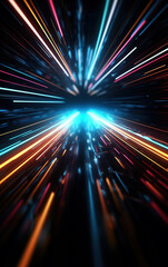 Wall Mural - Abstract colorful light background,created with generative ai tecnology.