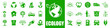 © dlyastokiv - Set ecology icons, eco planet green signs, nature eco symbol – stock vector