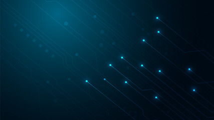 Aufkleber - technology background with hi-tech digital