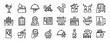 © MacroOne - set of 24 outline web restaurant icons such as cocktail, toaster, cloche, delivery, chef, boil, pepper vector icons for report, presentation, diagram, web design, mobile app