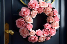 Pink Rose Wreath 3