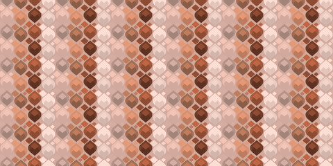 Aufkleber - Coffee pattern for coffee shop. Brown forms of coffee colors. Design for textile, pillows, clothing, background, wrapping, notebooks.