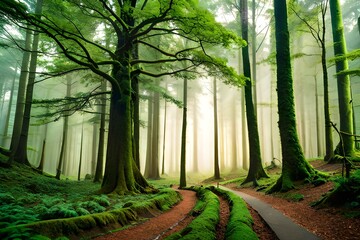 Canvas Print - trees in the forest