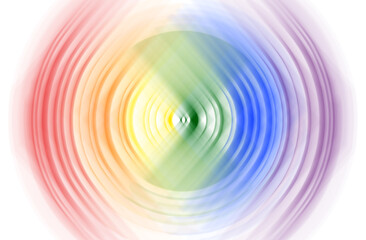 Poster - Abstract rainbow colored circular radial spin blur effect background. Gay pride and LGBT movement flag concept. Bright and dynamic blurred multi-colored background. Vibrant colors. Copy space.