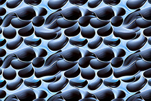 Blue Black Shapes Of Waves Wallpaper Pattern