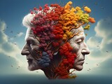 Fototapeta  - Im Labyrinth der Erinnerungen: Alzheimer's Einfluss auf das Leben