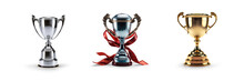 Transparent Png Background Cutouts Of Cup Trophies And Award Collection Set In Different Styles And Colors For Sport Winning Achievements And Leadership Success Concepts