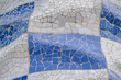 Gaudi parc guell details mosaic